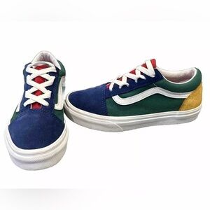 Vans Old Skool Kids Size 2.5 Yatch Club Sneakers Low Lace Crayola Crayon Shoes